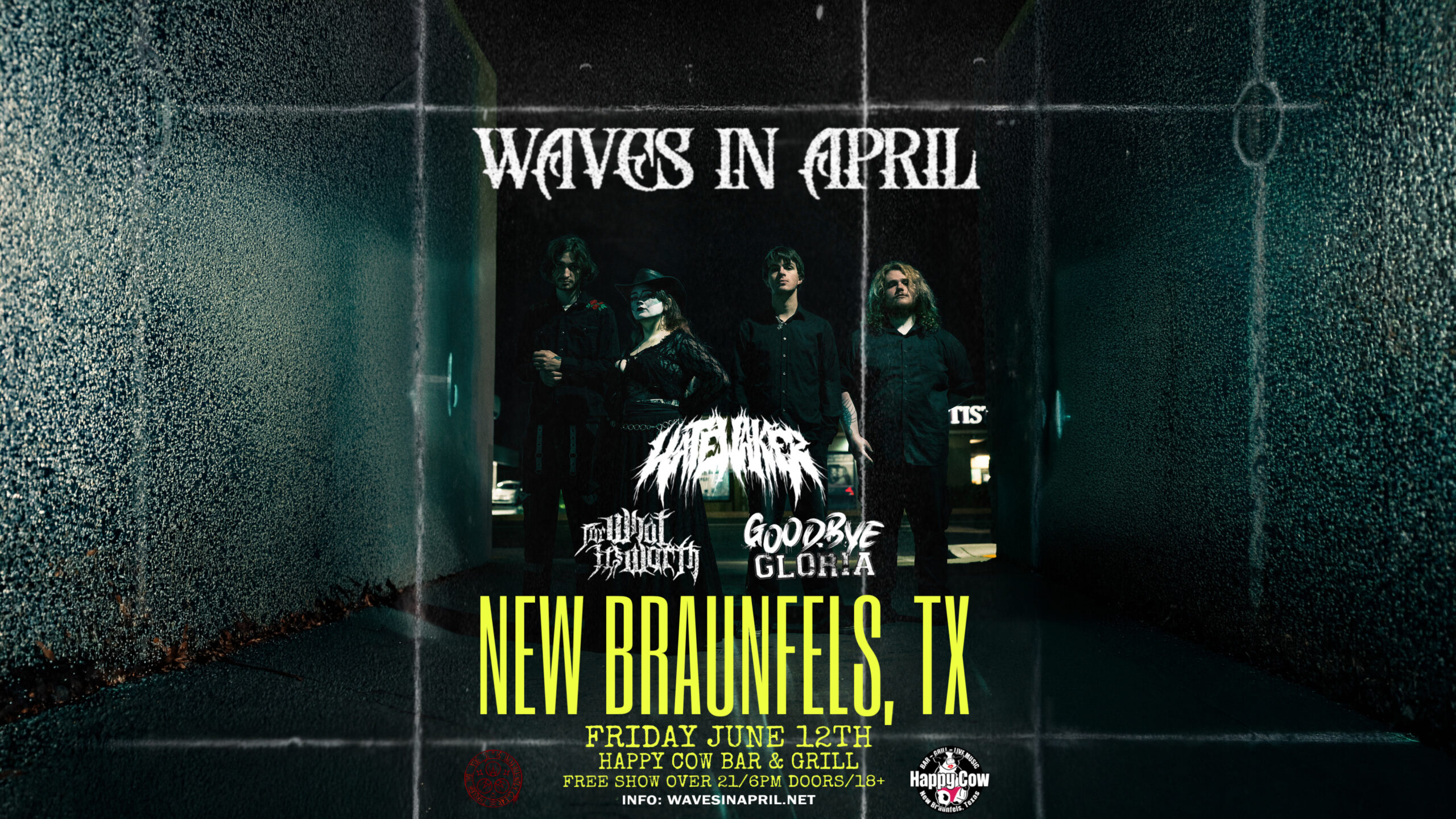 Waves In April at Happy Cow